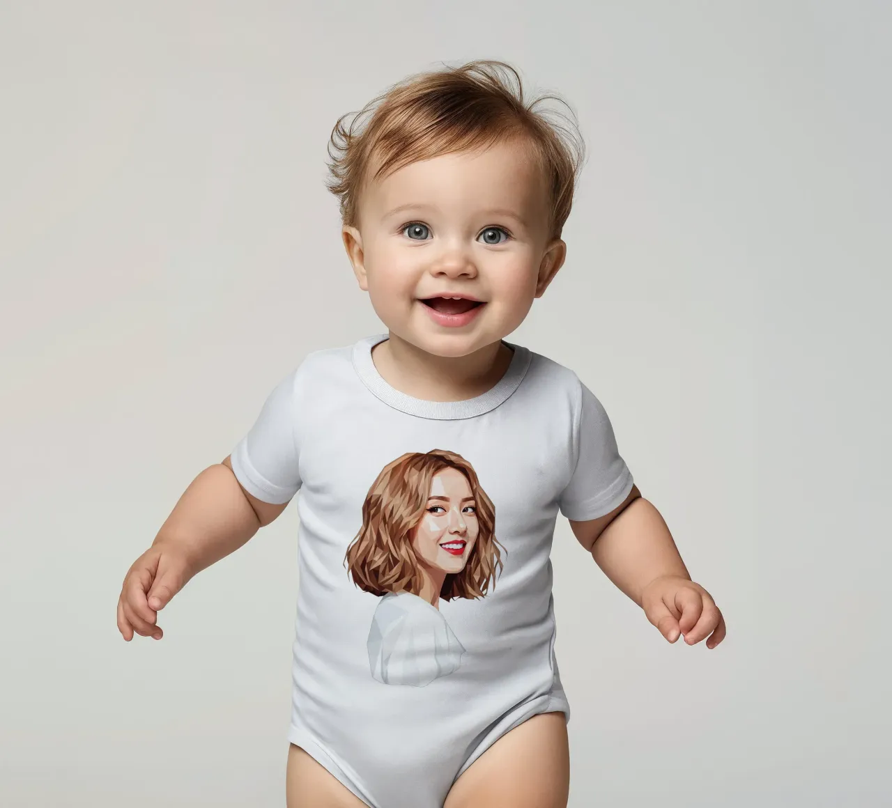 Ragazze asiatiche Generation Low poly body neonato maniche corte da Low Profile