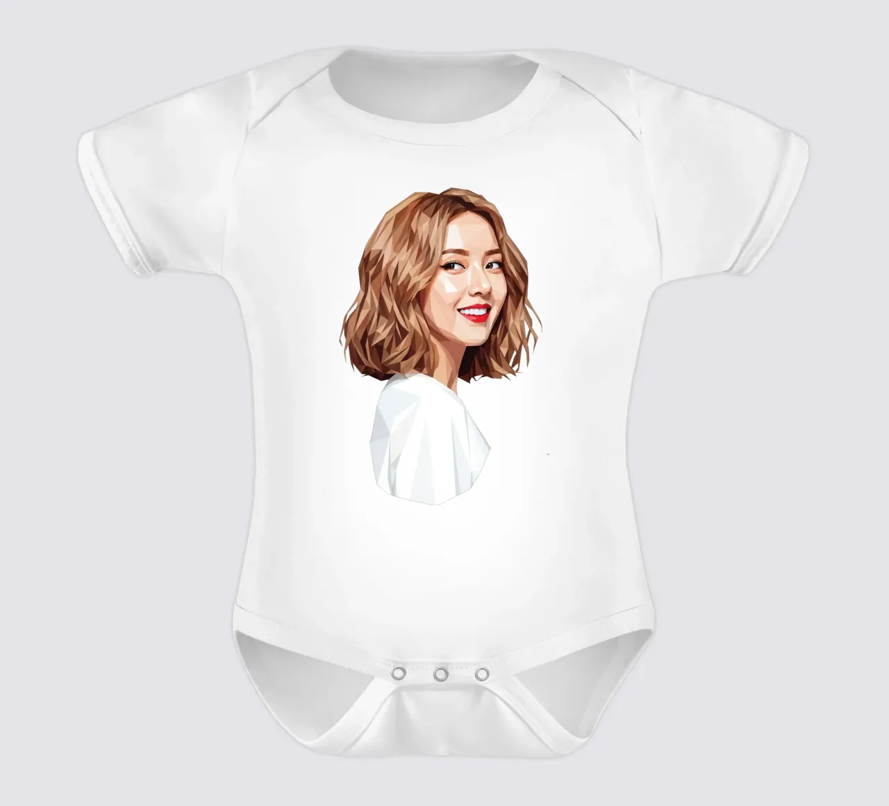 Ragazze asiatiche Generation Low poly body neonato maniche corte da Low Profile