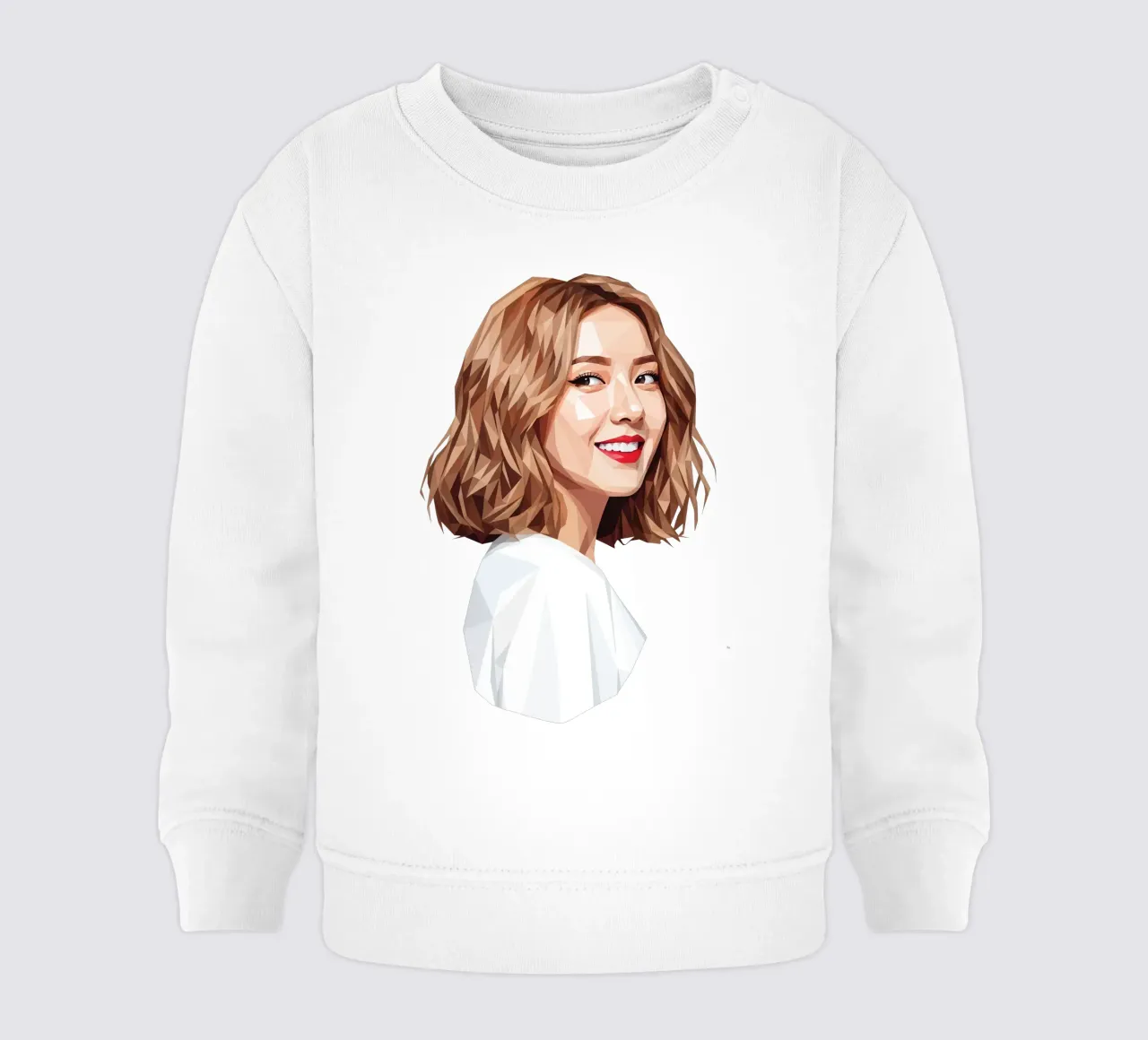 Ragazze asiatiche Generation Low poly felpa neonato da Low Profile