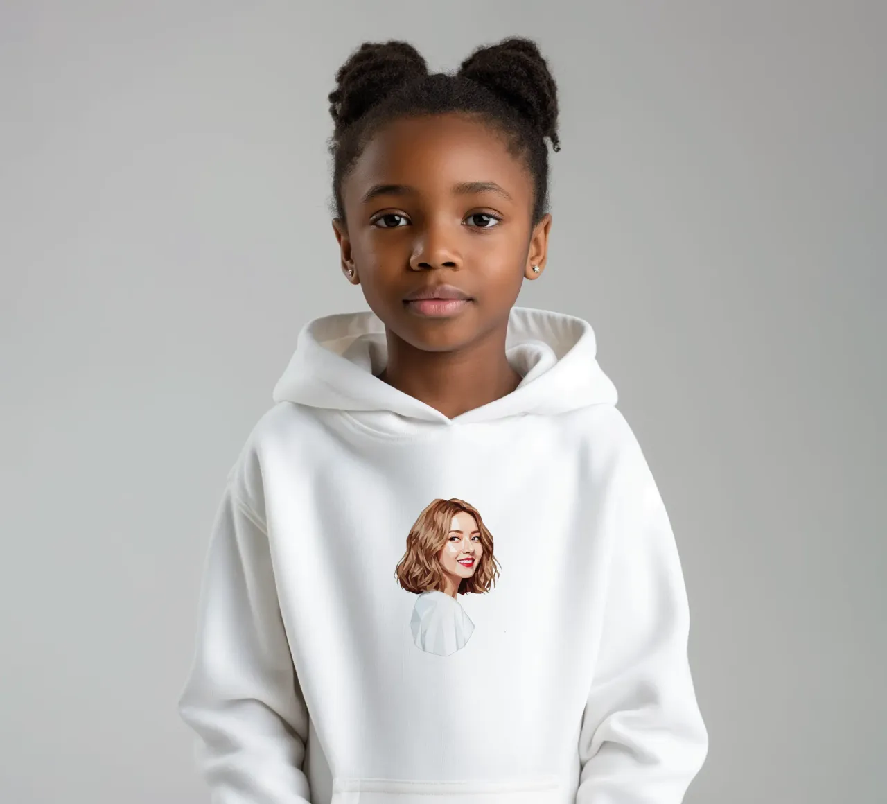 Ragazze asiatiche Generation Low poly felpa bambino con cappuccio da Low Profile
