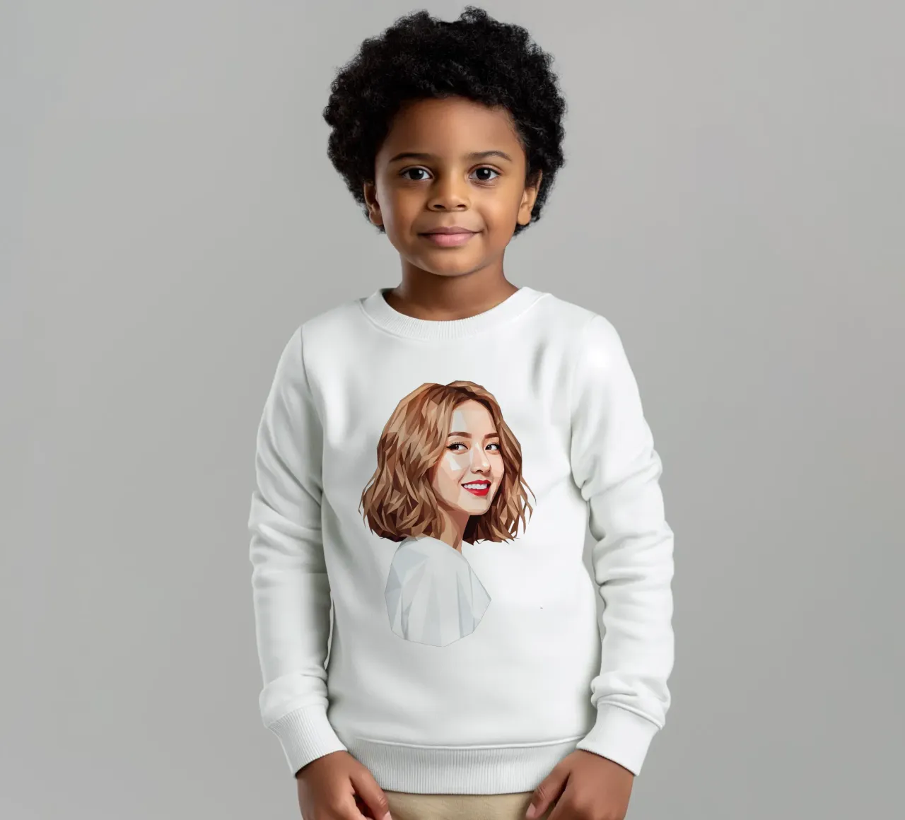 Ragazze asiatiche Generation Low poly felpa bambino da Low Profile
