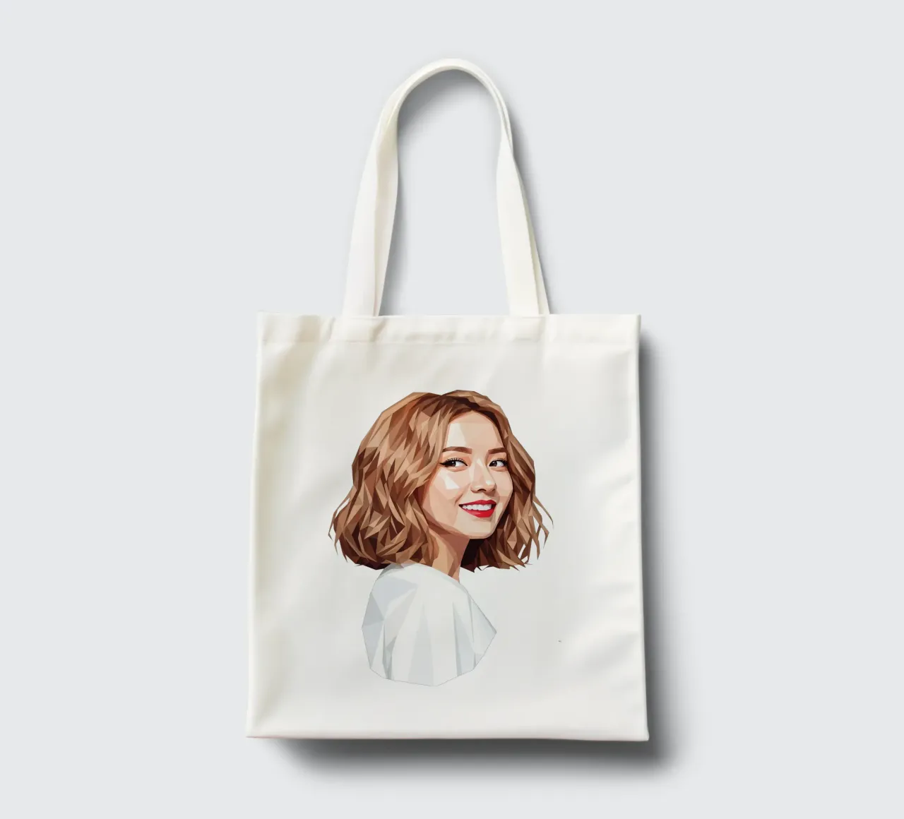 Ragazze asiatiche Generation Low poly borsa in juta da Low Profile