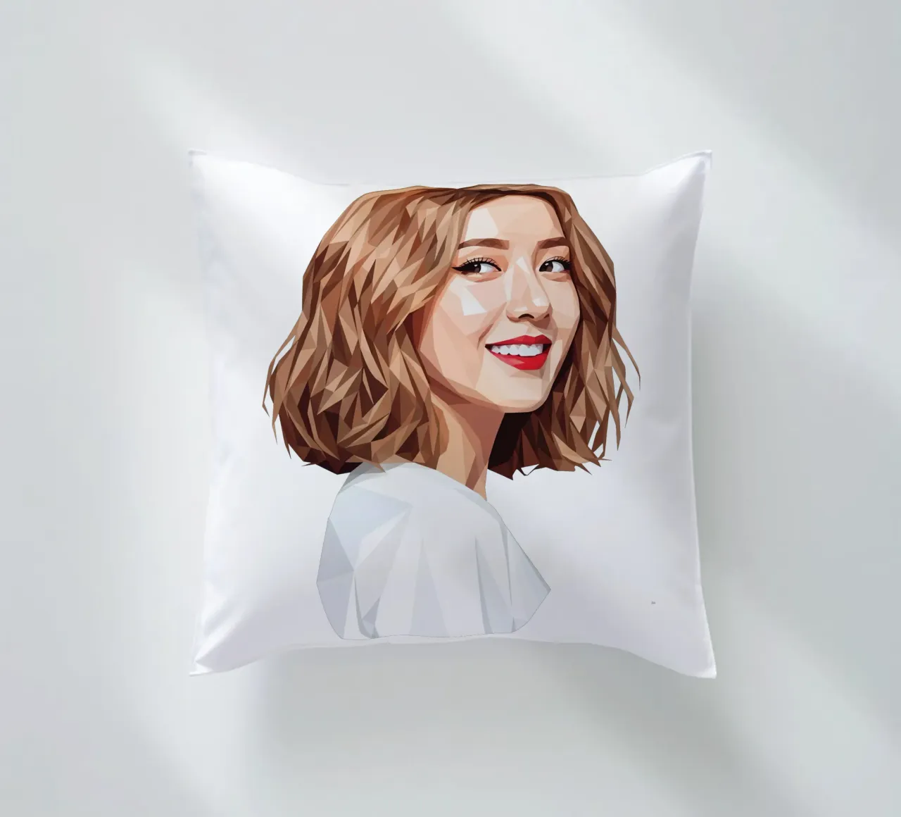 Ragazze asiatiche Generation Low poly cuscino da Low Profile