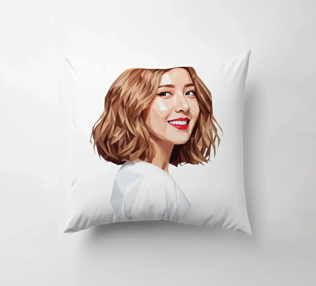 Ragazze asiatiche Generation Low poly cuscino da Low Profile