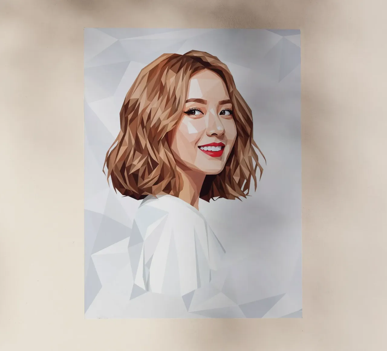 Ragazze asiatiche Generation Low poly pellicola backlit da Low Profile