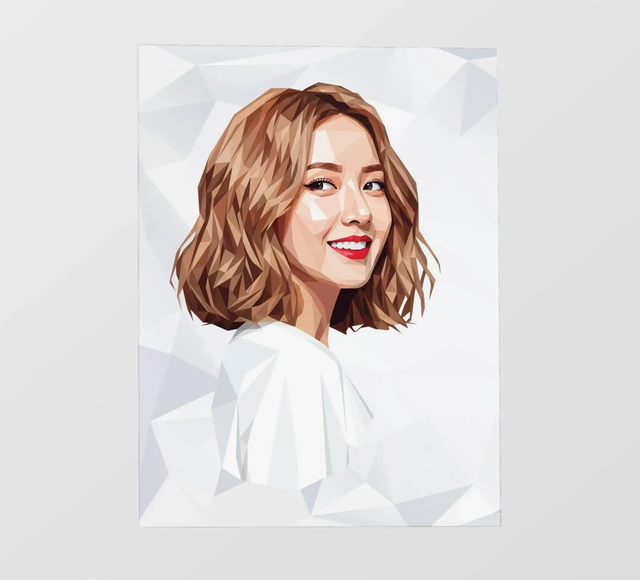 Ragazze asiatiche Generation Low poly pellicola backlit da Low Profile