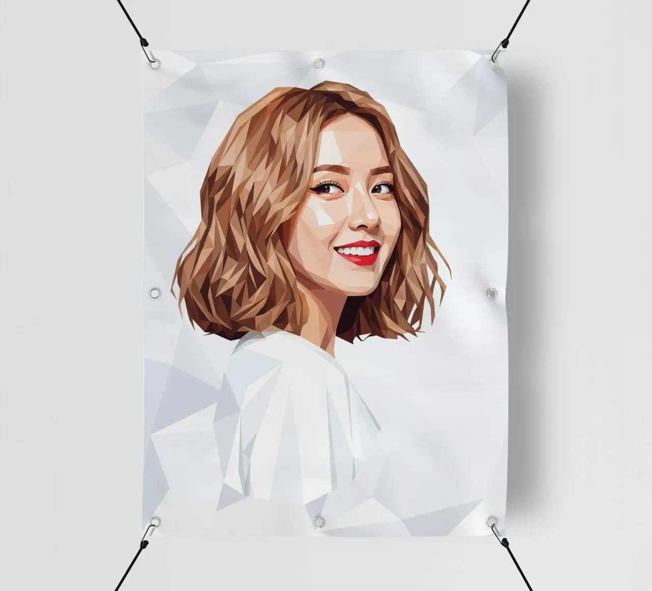 Ragazze asiatiche Generation Low poly telo in pvc da Low Profile