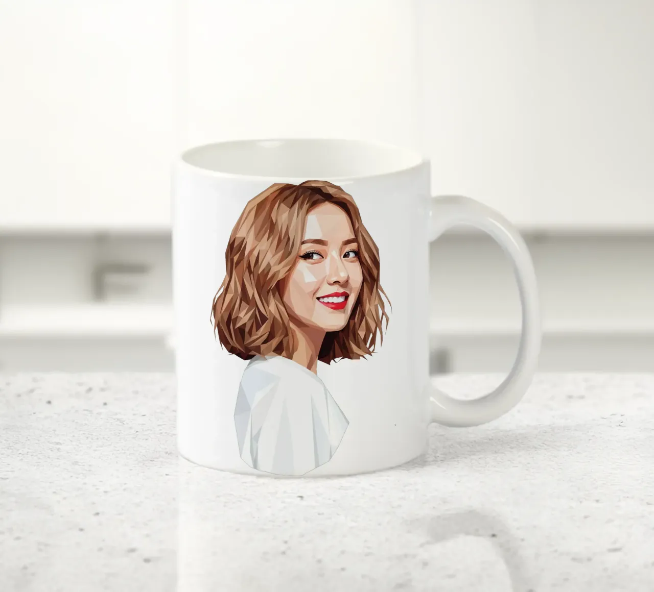 Ragazze asiatiche Generation Low poly tazza in ceramica da Low Profile
