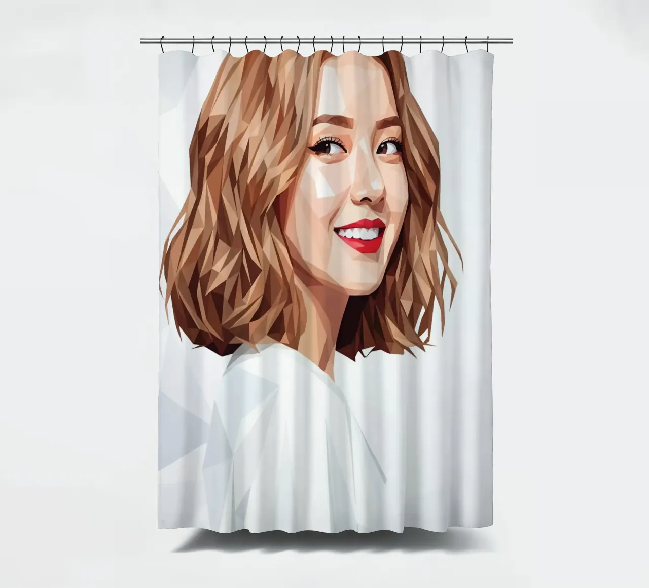 Ragazze asiatiche Generation Low poly tenda da doccia da Low Profile