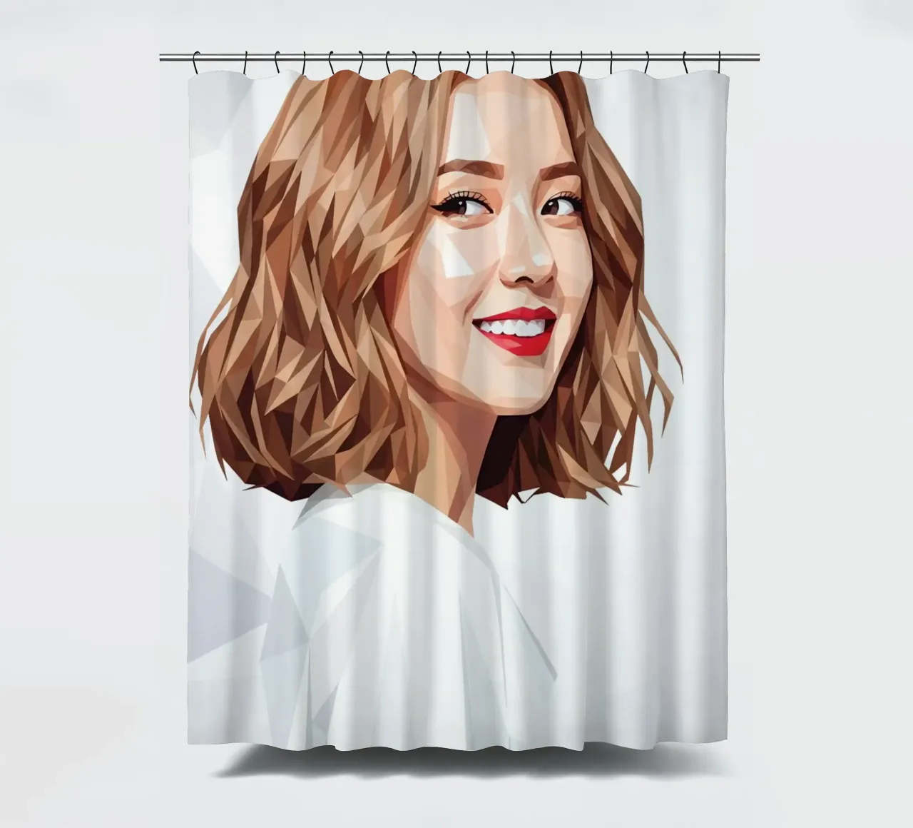 Ragazze asiatiche Generation Low poly tenda da doccia da Low Profile