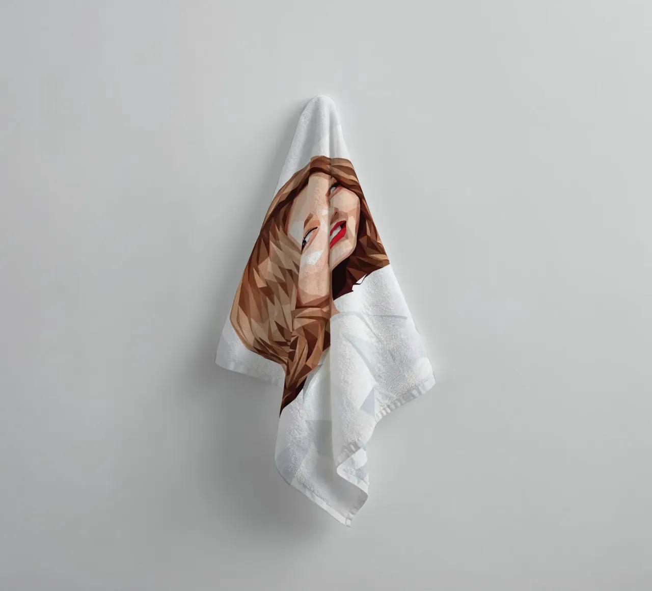 Ragazze asiatiche Generation Low poly asciugamano da bagno da Low Profile