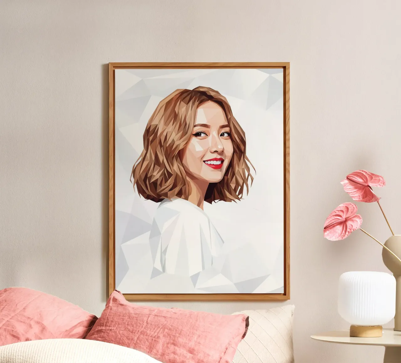 Ragazze asiatiche Generation Low poly pannello forex da Low Profile