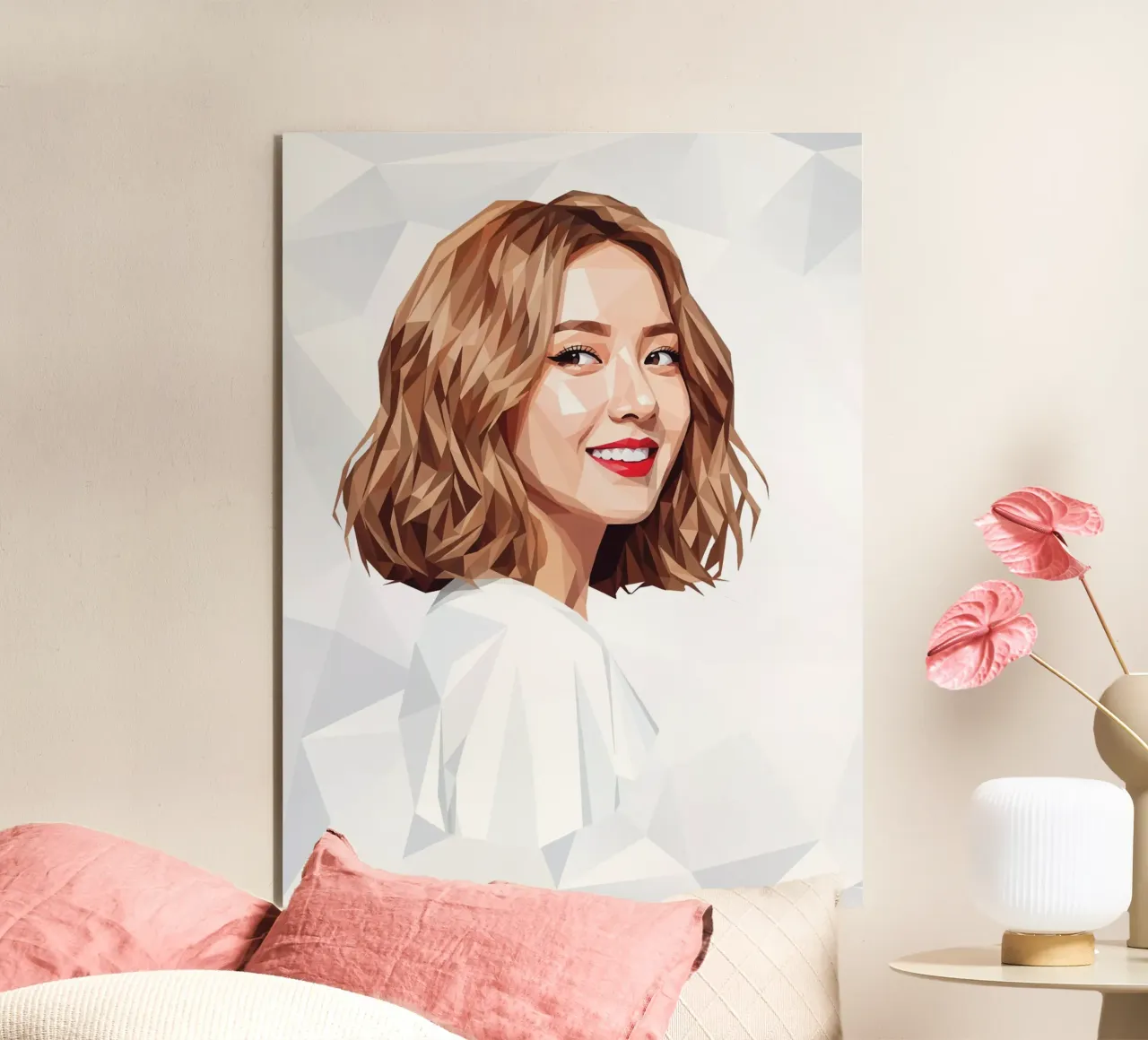 Ragazze asiatiche Generation Low poly pannello forex da Low Profile