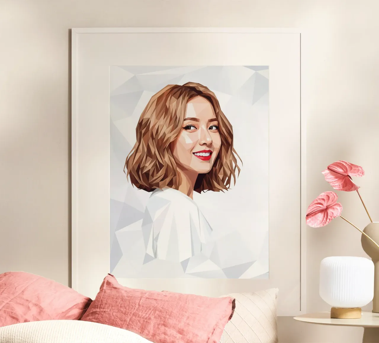 Ragazze asiatiche Generation Low poly carta hahnemühle da Low Profile