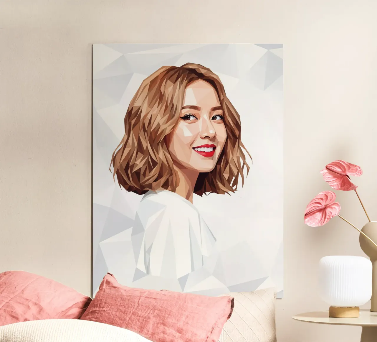 Ragazze asiatiche Generation Low poly carta hahnemühle da Low Profile