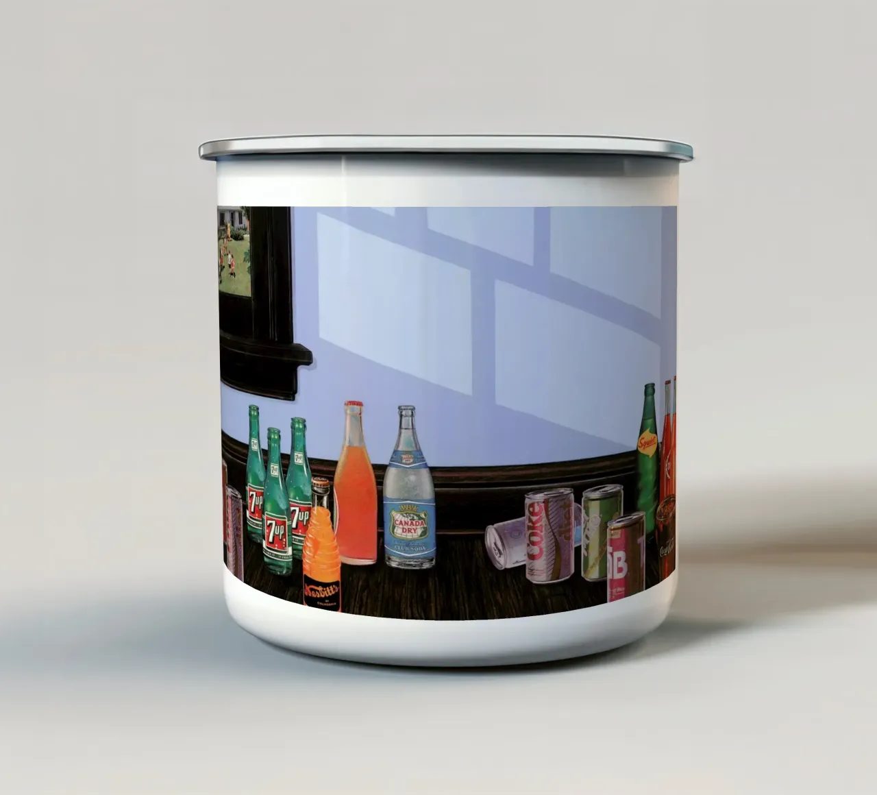 pop taza de esmalte de Doug Smock