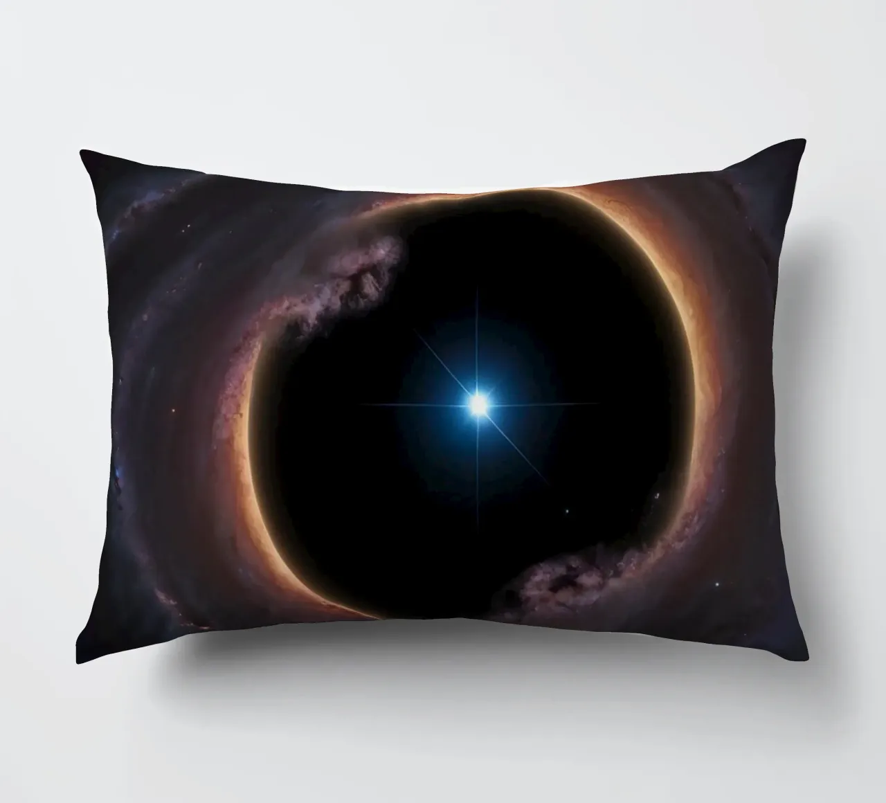 Buco nero con disco di accrescimento e stella cuscino da DesignDoodle