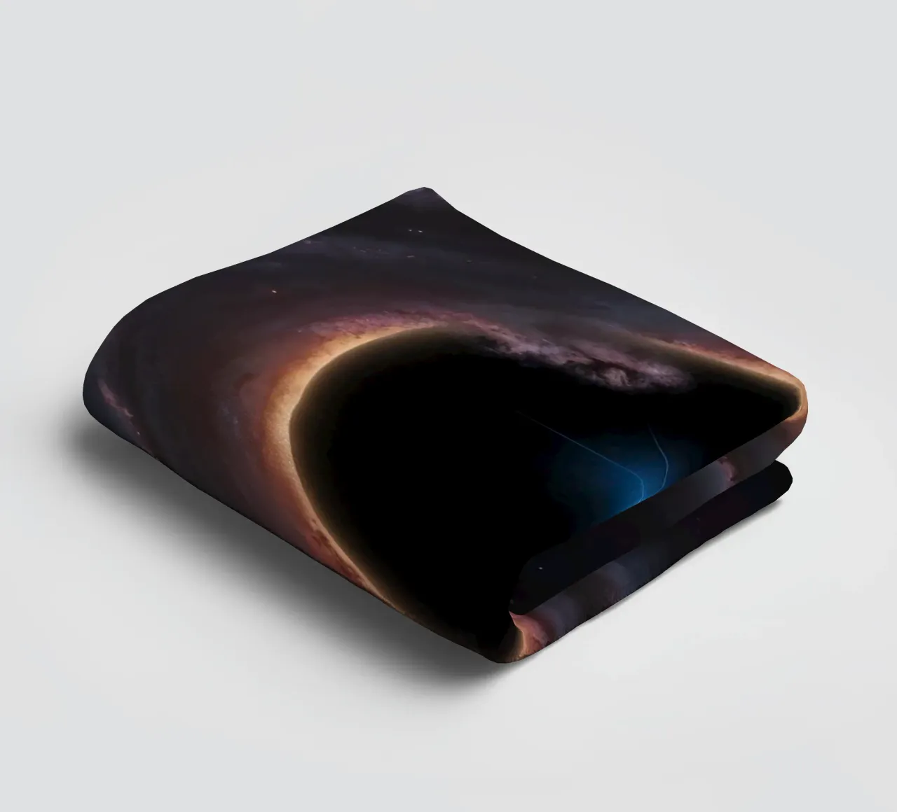Black hole with accretion disk and star towel by DesignDoodle