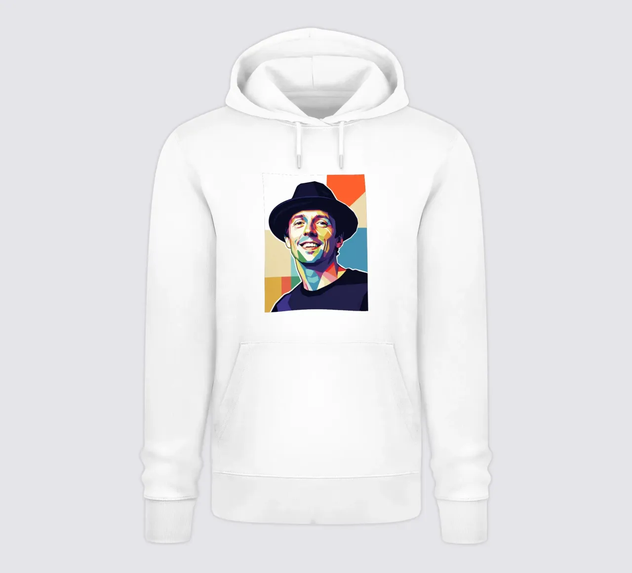 Ritratto pop art di Jason Mraz felpa con cappuccio da Hantamrata