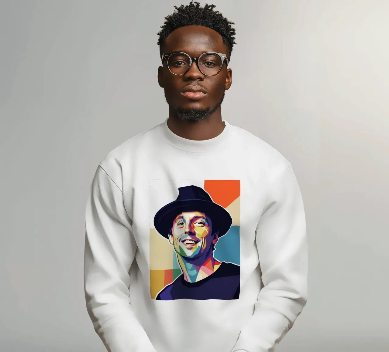 Ritratto pop art di Jason Mraz felpa da Hantamrata