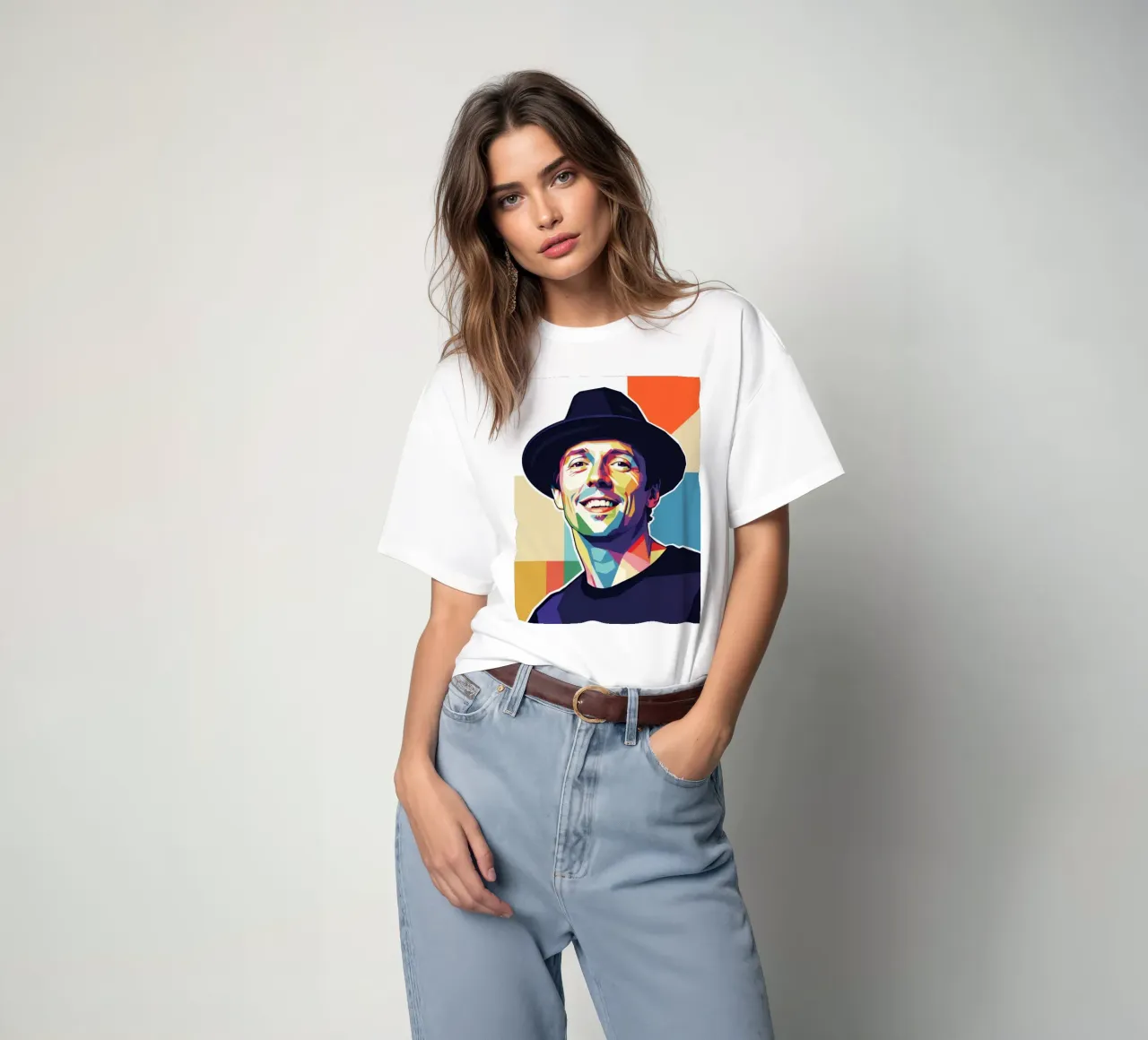 Ritratto pop art di Jason Mraz t-shirt da Hantamrata