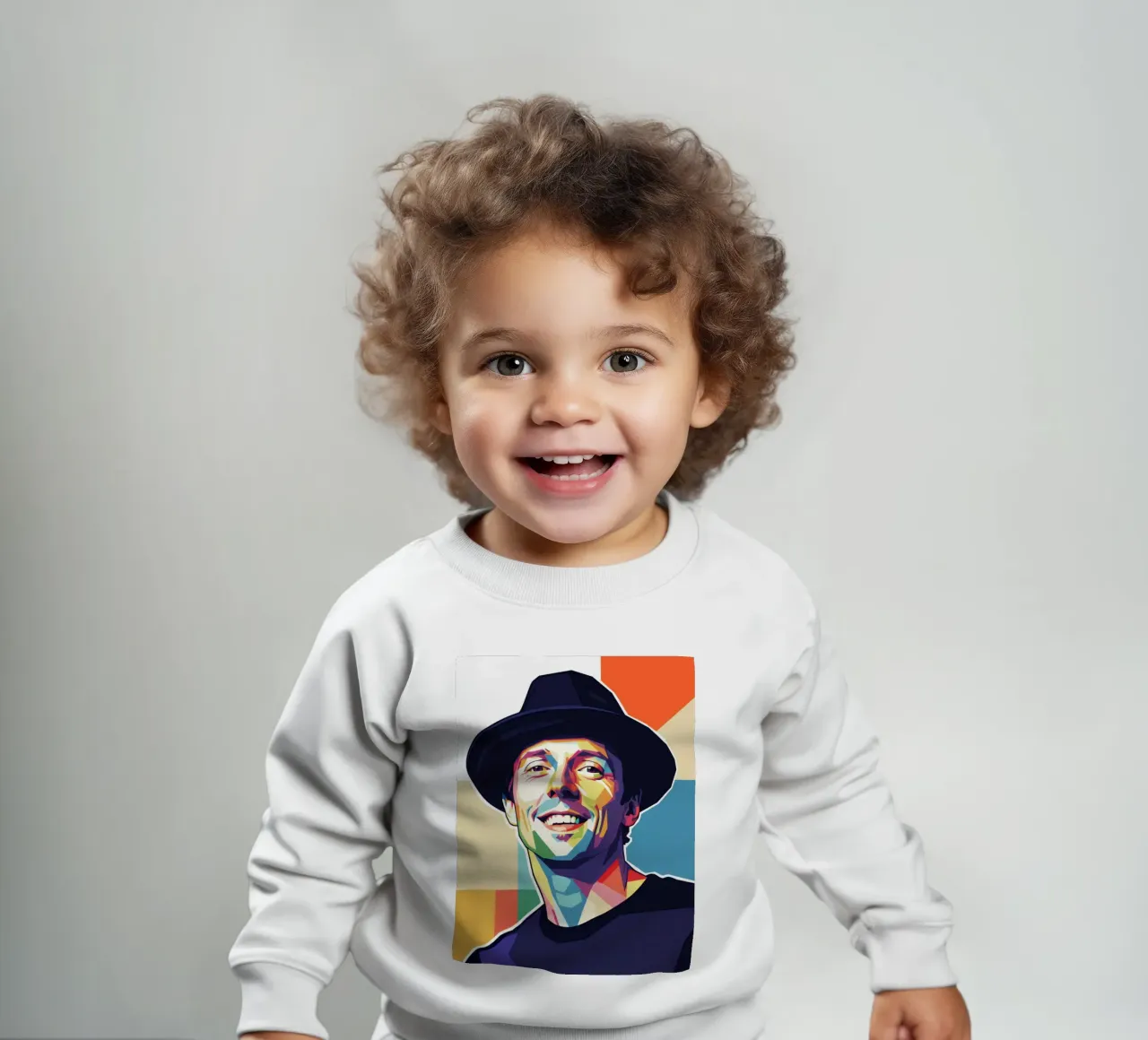 Ritratto pop art di Jason Mraz felpa neonato da Hantamrata