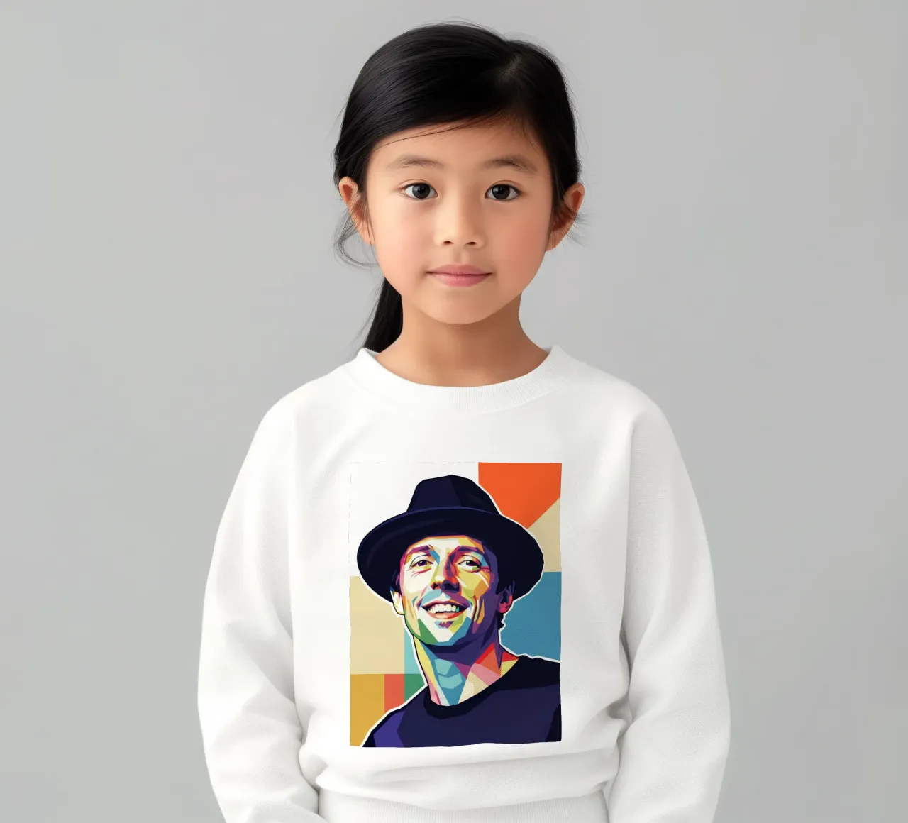 Ritratto pop art di Jason Mraz felpa bambino da Hantamrata
