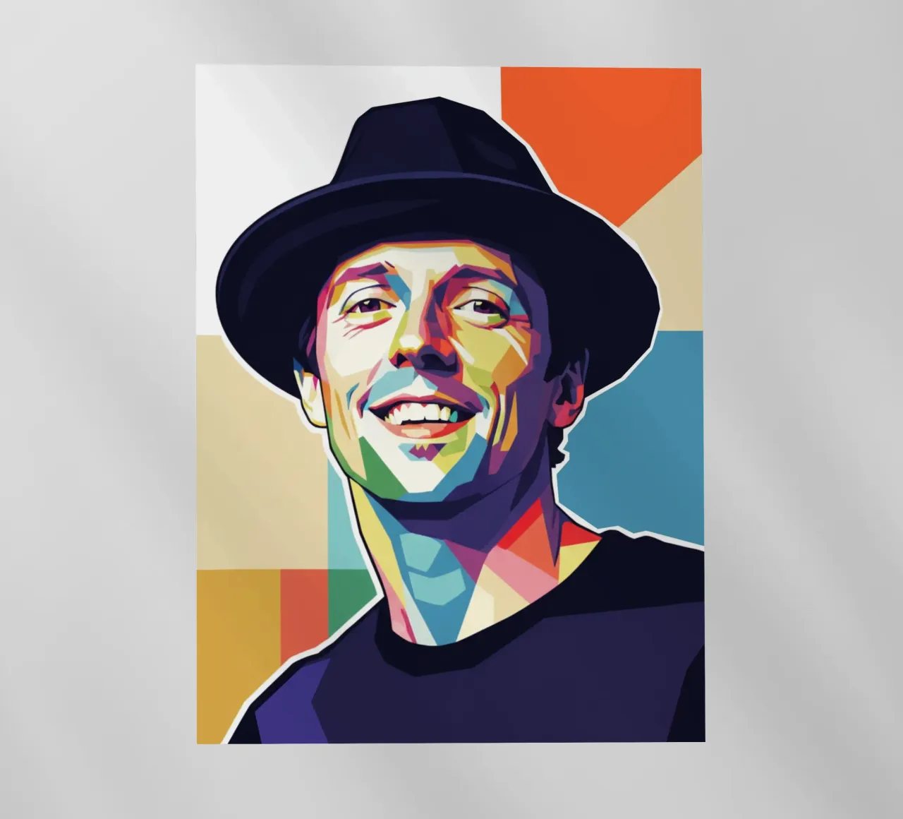 Ritratto pop art di Jason Mraz pellicola backlit da Hantamrata