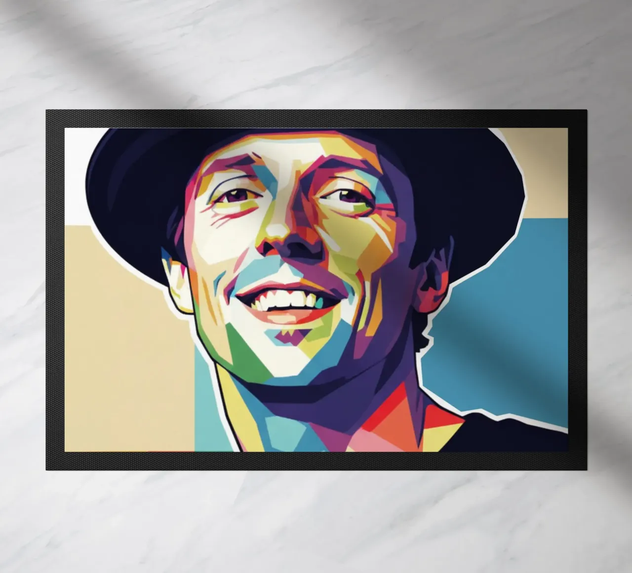 Ritratto pop art di Jason Mraz zerbino da Hantamrata