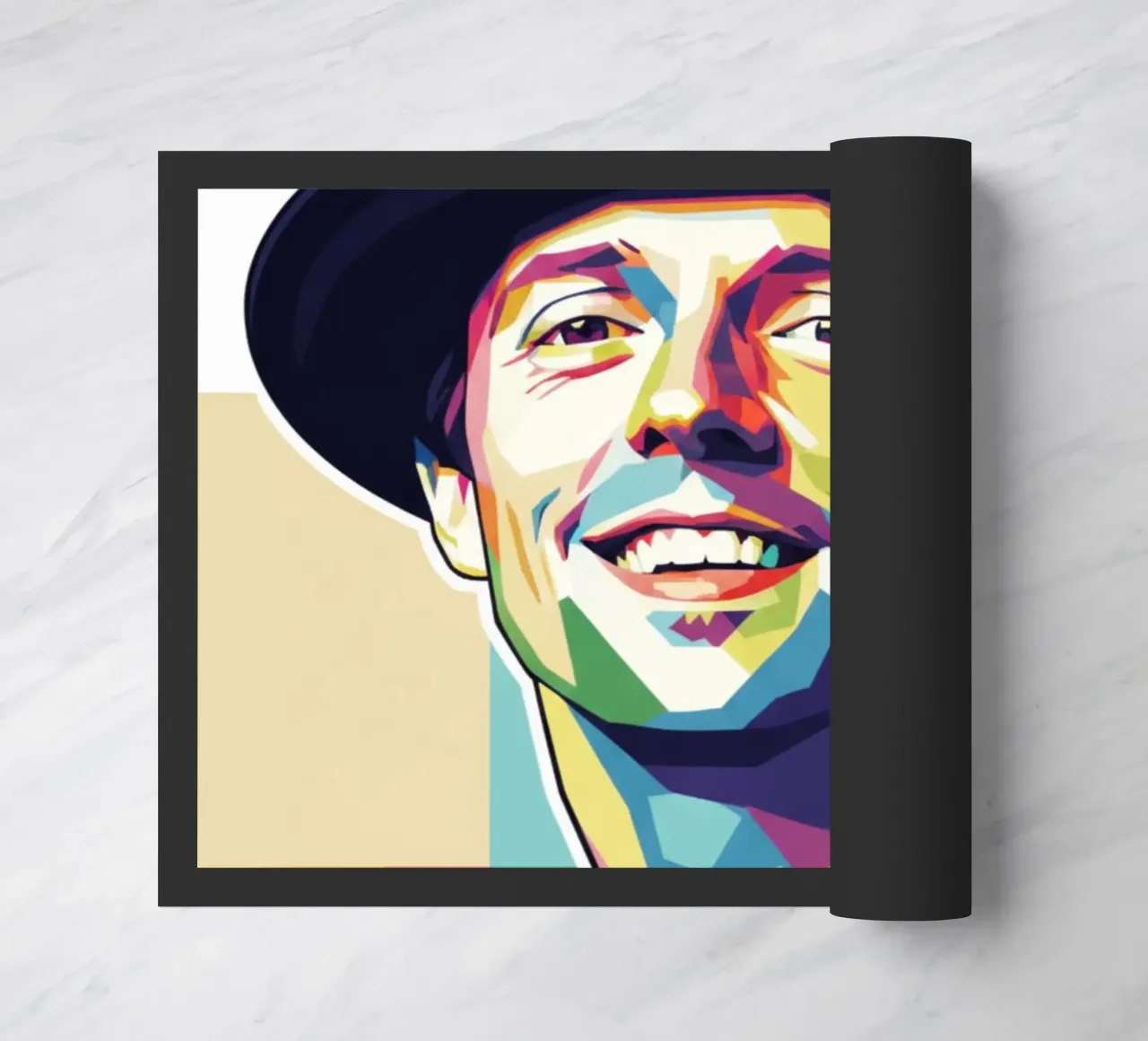 Ritratto pop art di Jason Mraz zerbino da Hantamrata