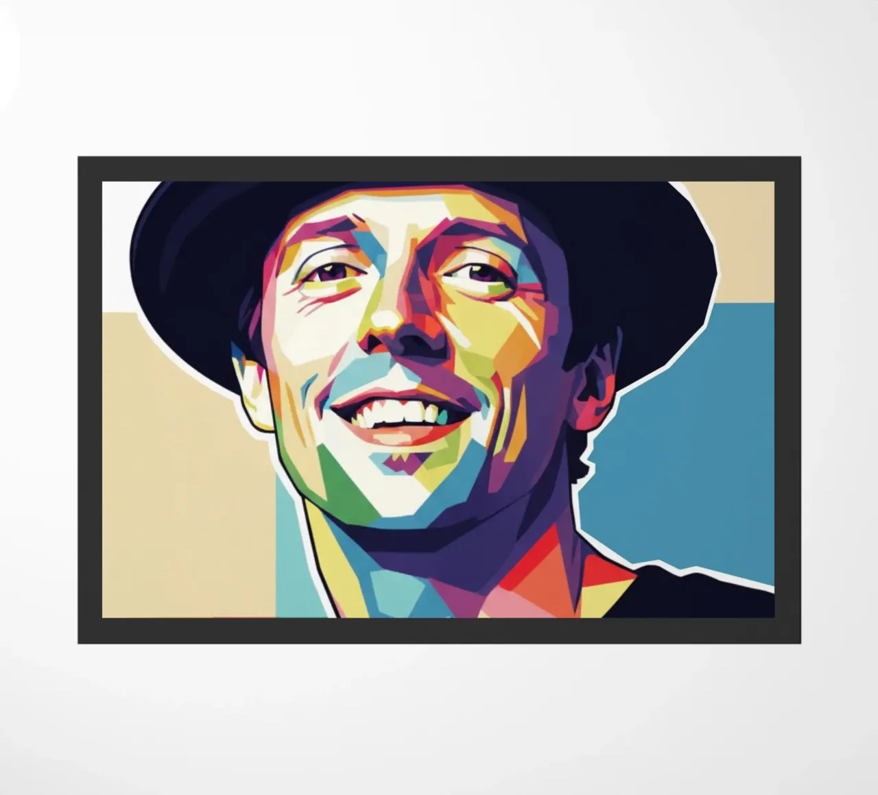 Ritratto pop art di Jason Mraz zerbino da Hantamrata