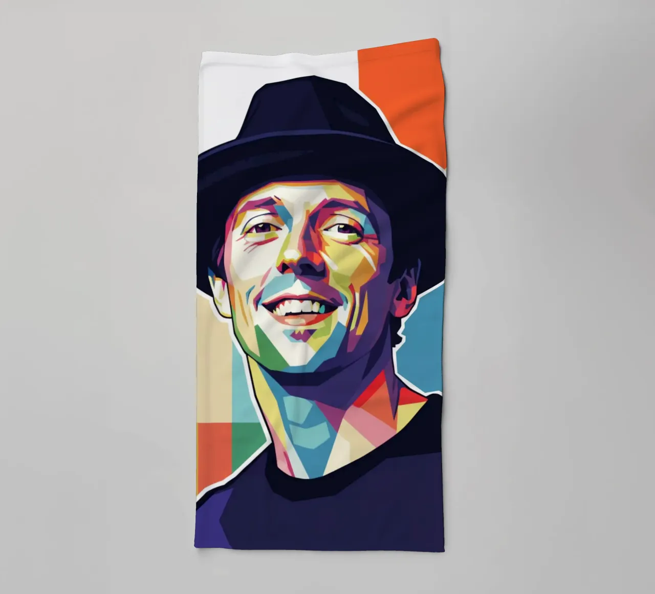 Ritratto pop art di Jason Mraz asciugamano da bagno da Hantamrata