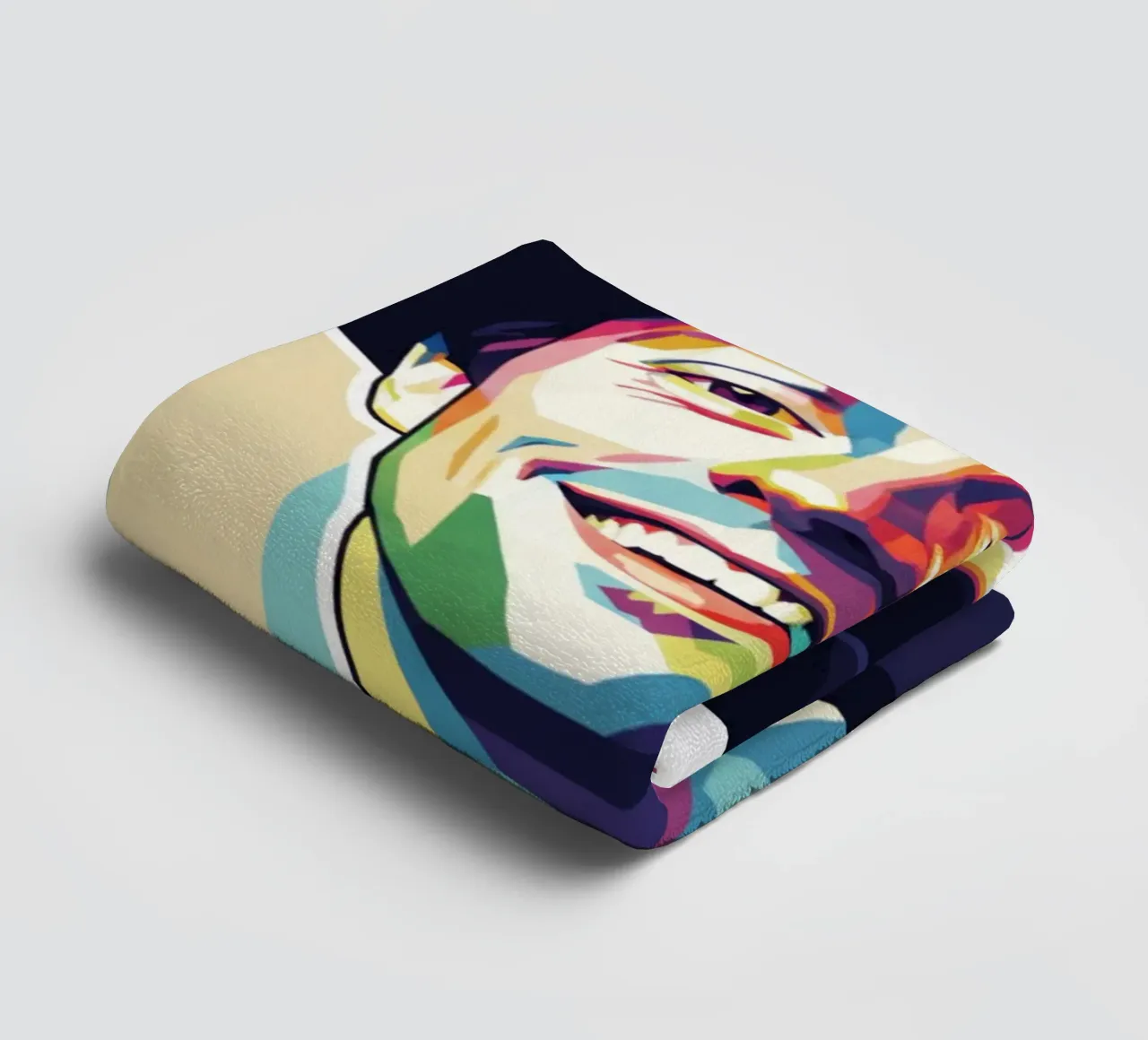 Ritratto pop art di Jason Mraz asciugamano da bagno da Hantamrata