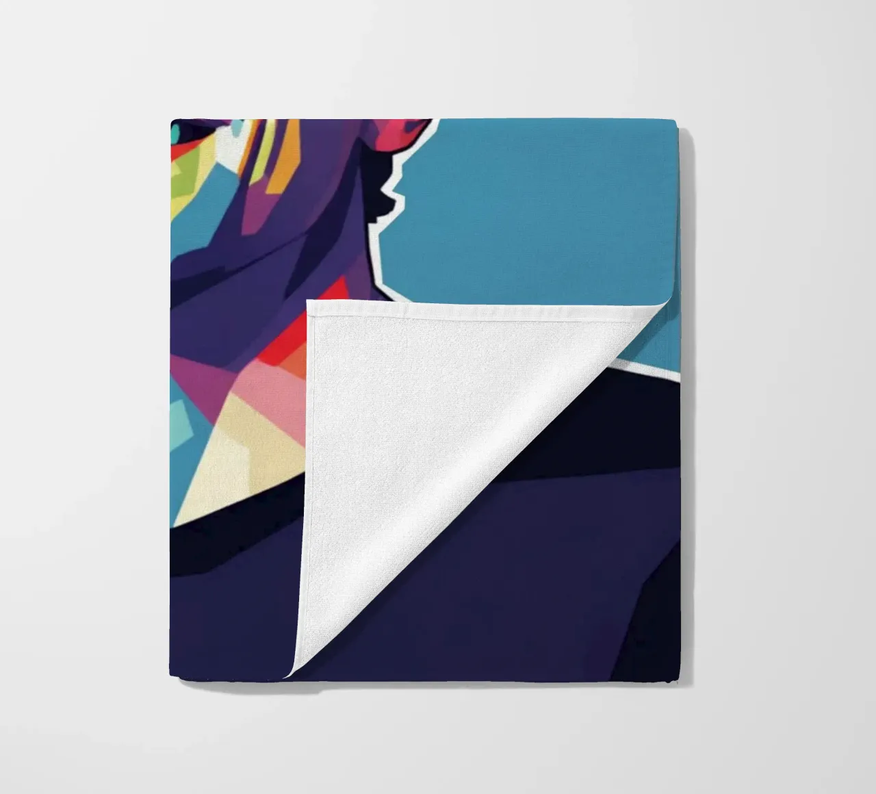 Ritratto pop art di Jason Mraz telo mare da Hantamrata