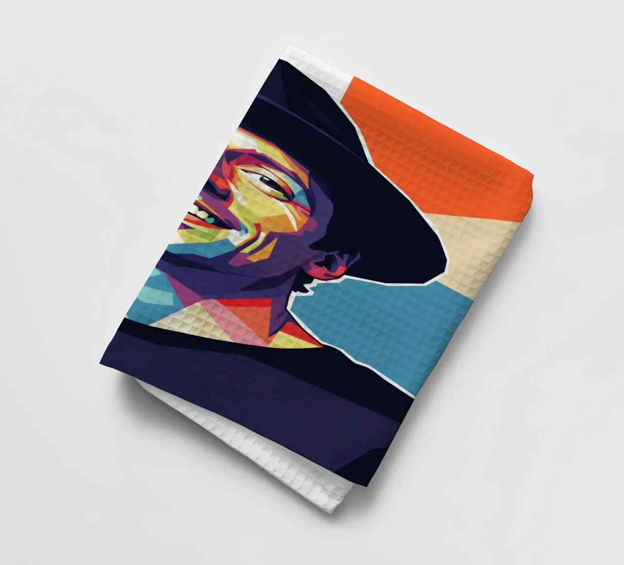 Jason Mraz Pop-Art-Porträt Geschirrtuch von Hantamrata