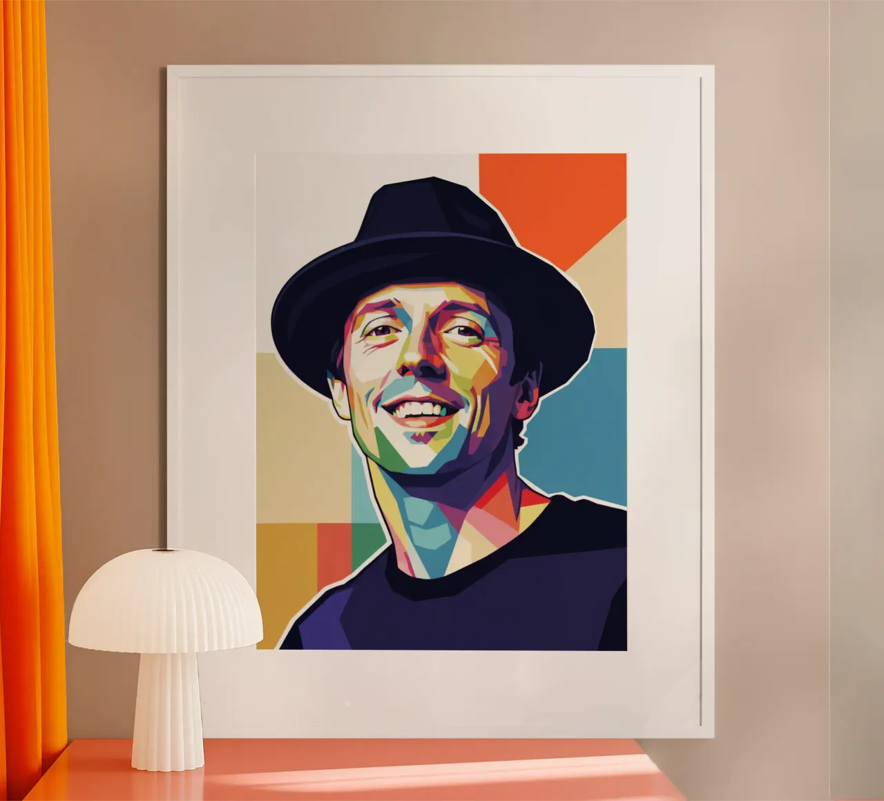 Ritratto pop art di Jason Mraz carta hahnemühle da Hantamrata