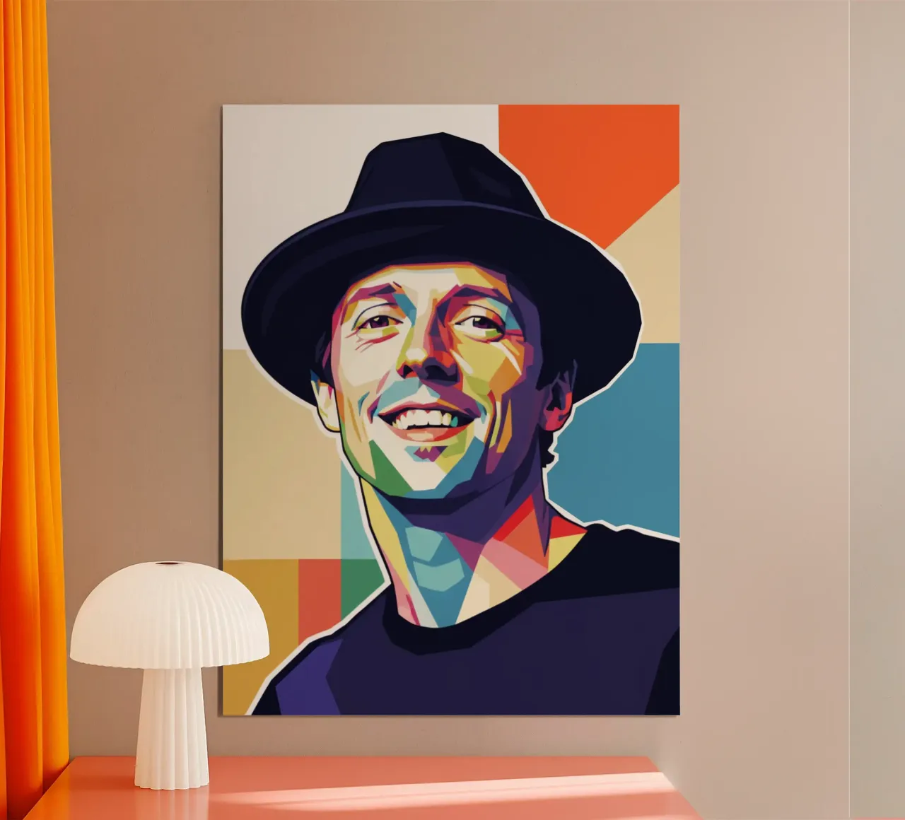 Ritratto pop art di Jason Mraz carta hahnemühle da Hantamrata