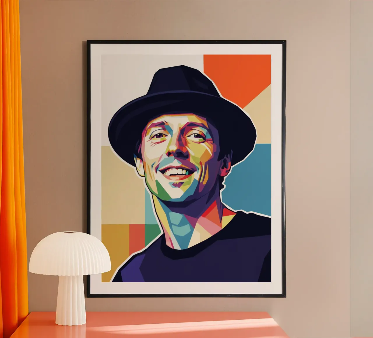 Ritratto pop art di Jason Mraz carta hahnemühle da Hantamrata