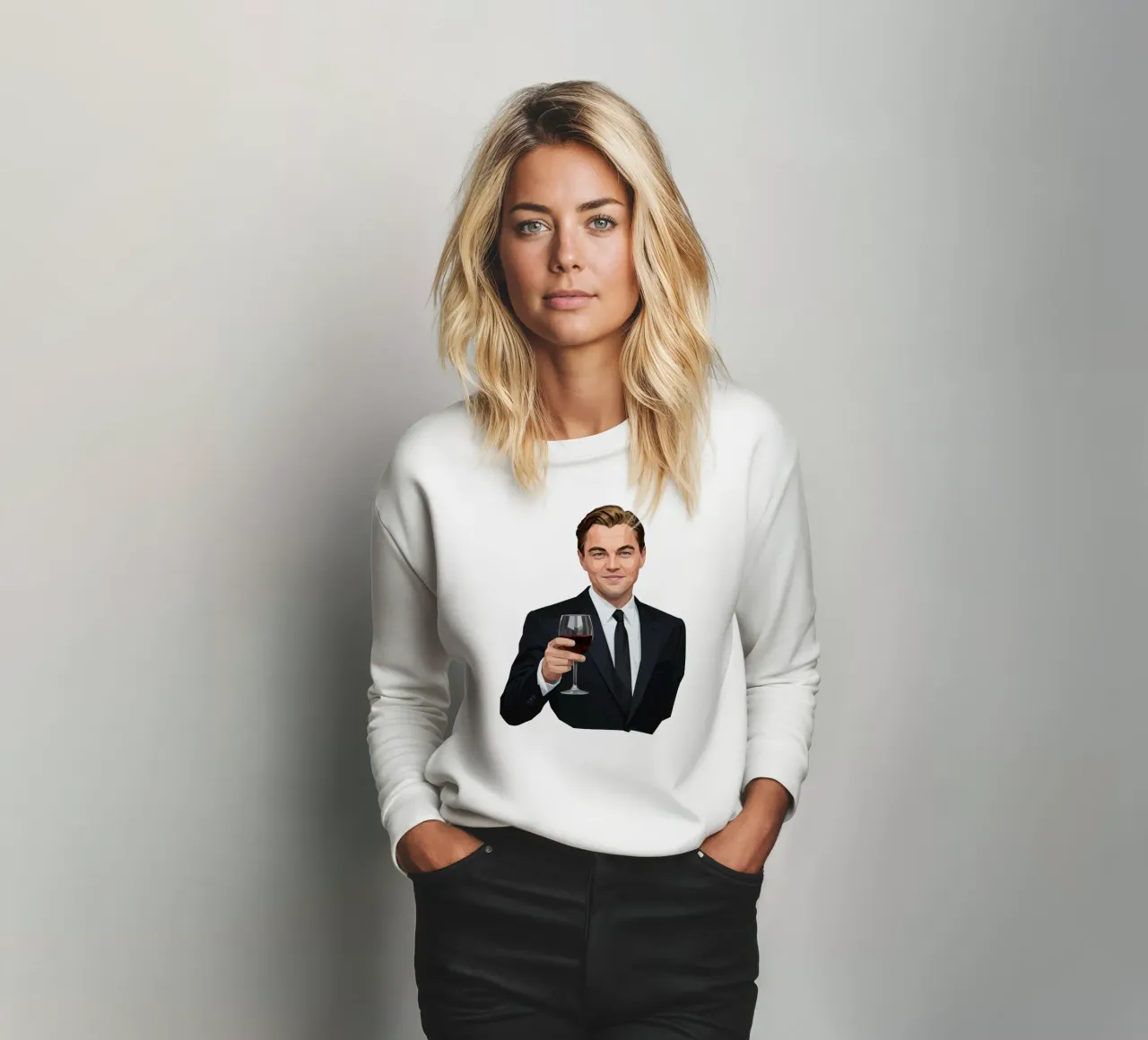 Leonardo dicaprio Lowpoly felpa da Low Profile