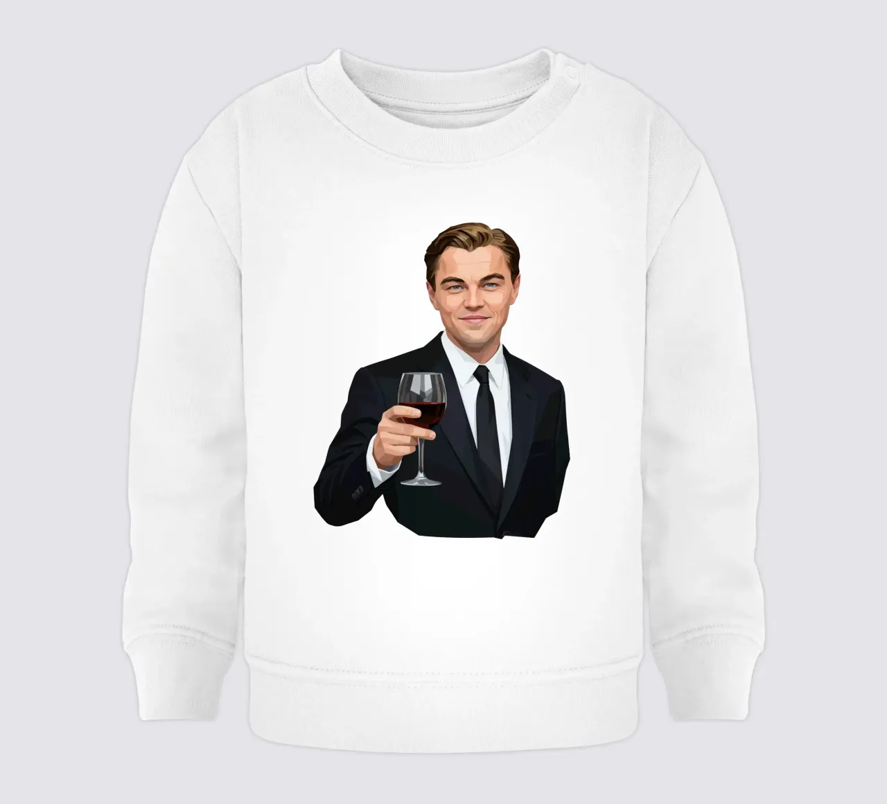 Leonardo dicaprio Lowpoly felpa neonato da Low Profile