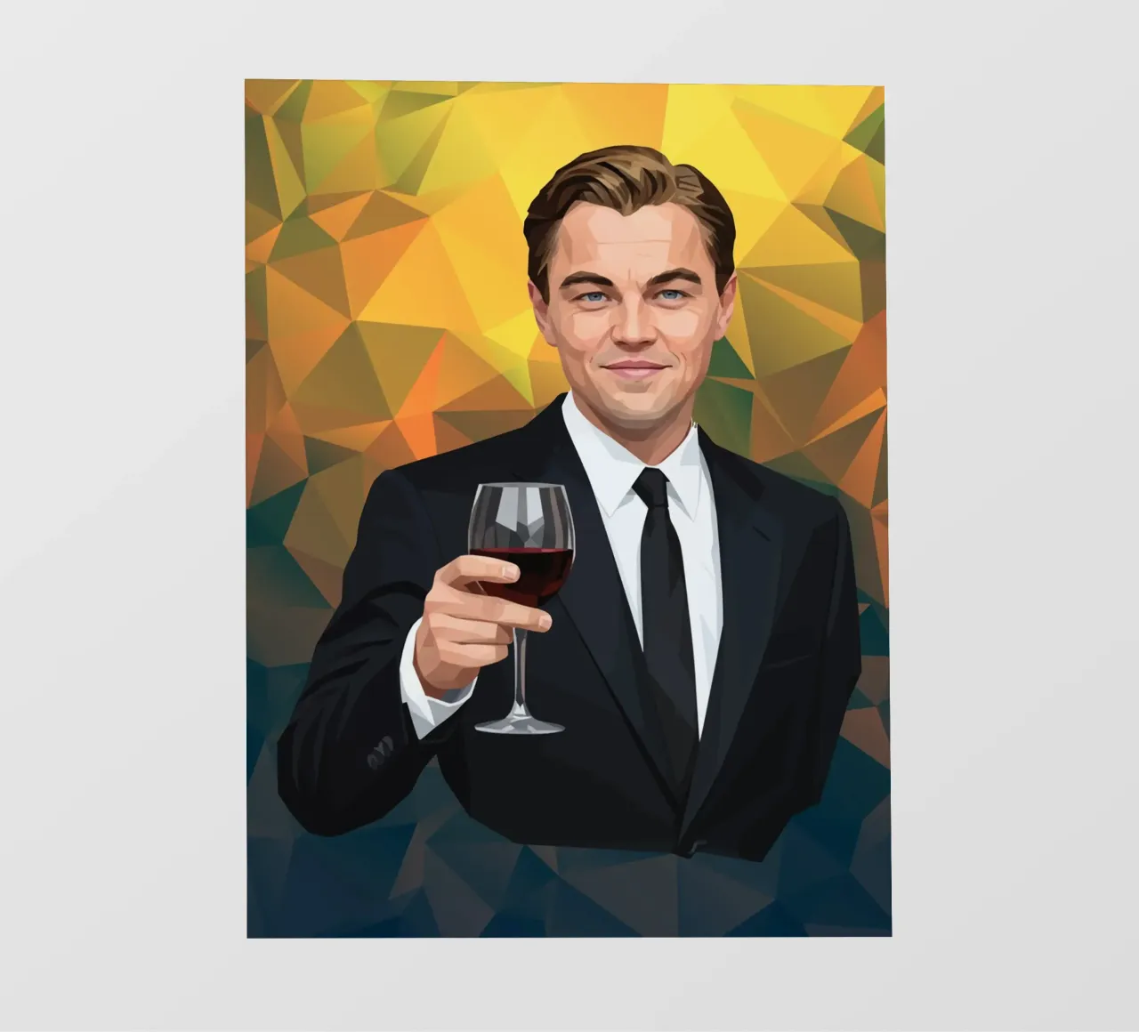 Leonardo dicaprio Lowpoly pellicola backlit da Low Profile