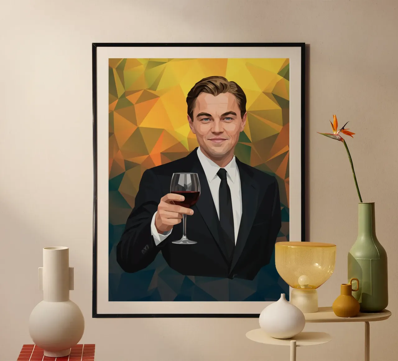 Leonardo dicaprio Lowpoly carta hahnemühle da Low Profile