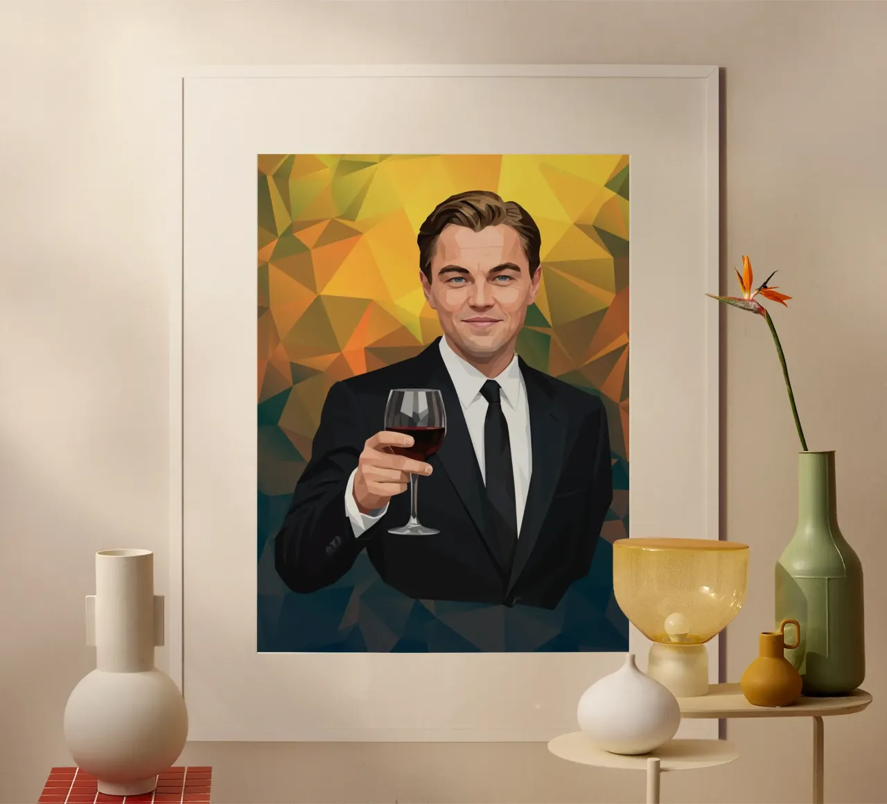 Leonardo dicaprio Lowpoly carta hahnemühle da Low Profile