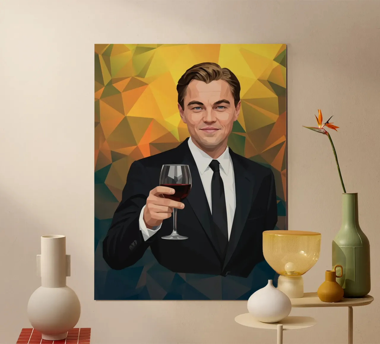 Leonardo dicaprio Lowpoly carta hahnemühle da Low Profile