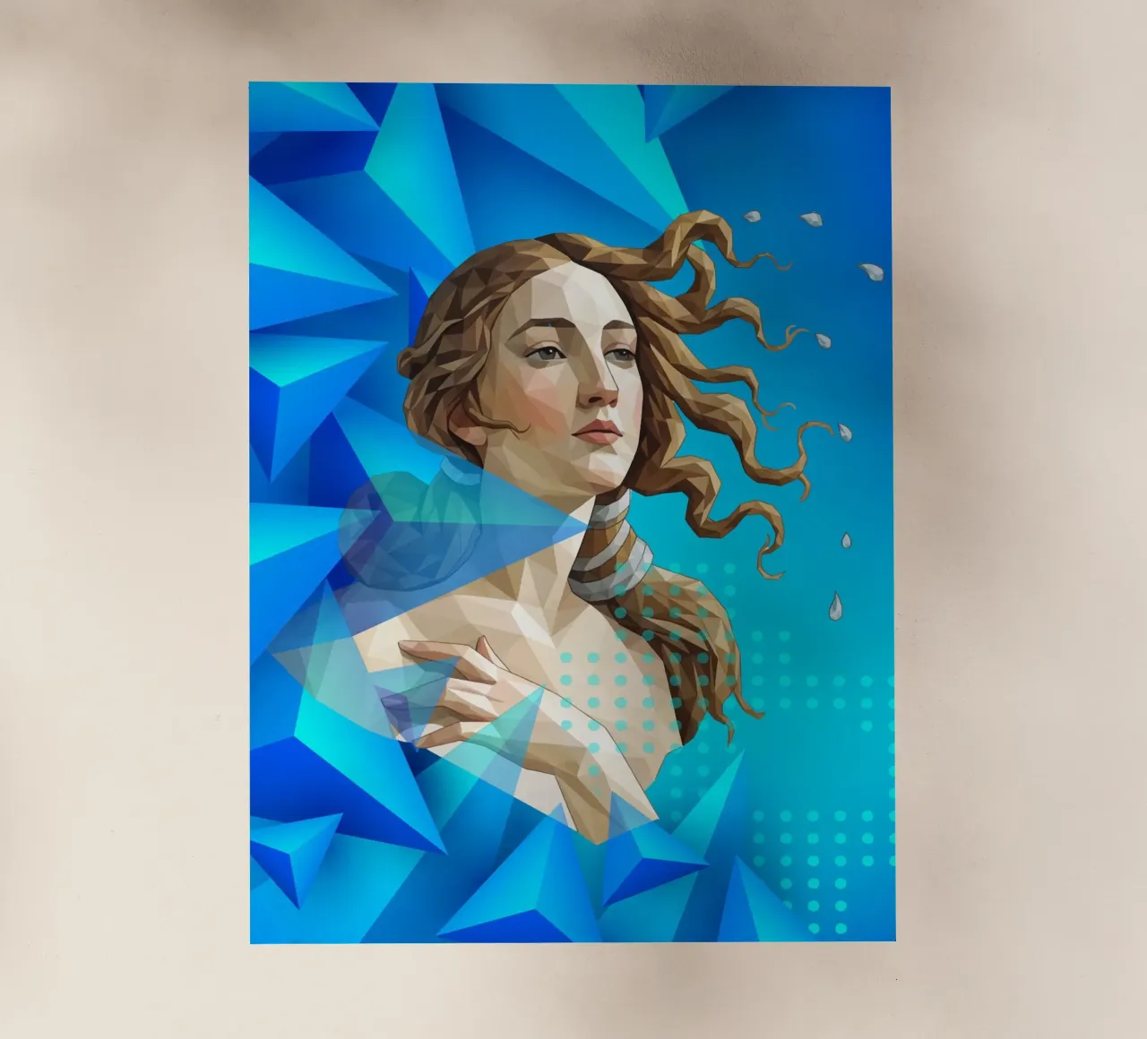 Venus getta i capelli Lowpoly pellicola backlit da Low Profile
