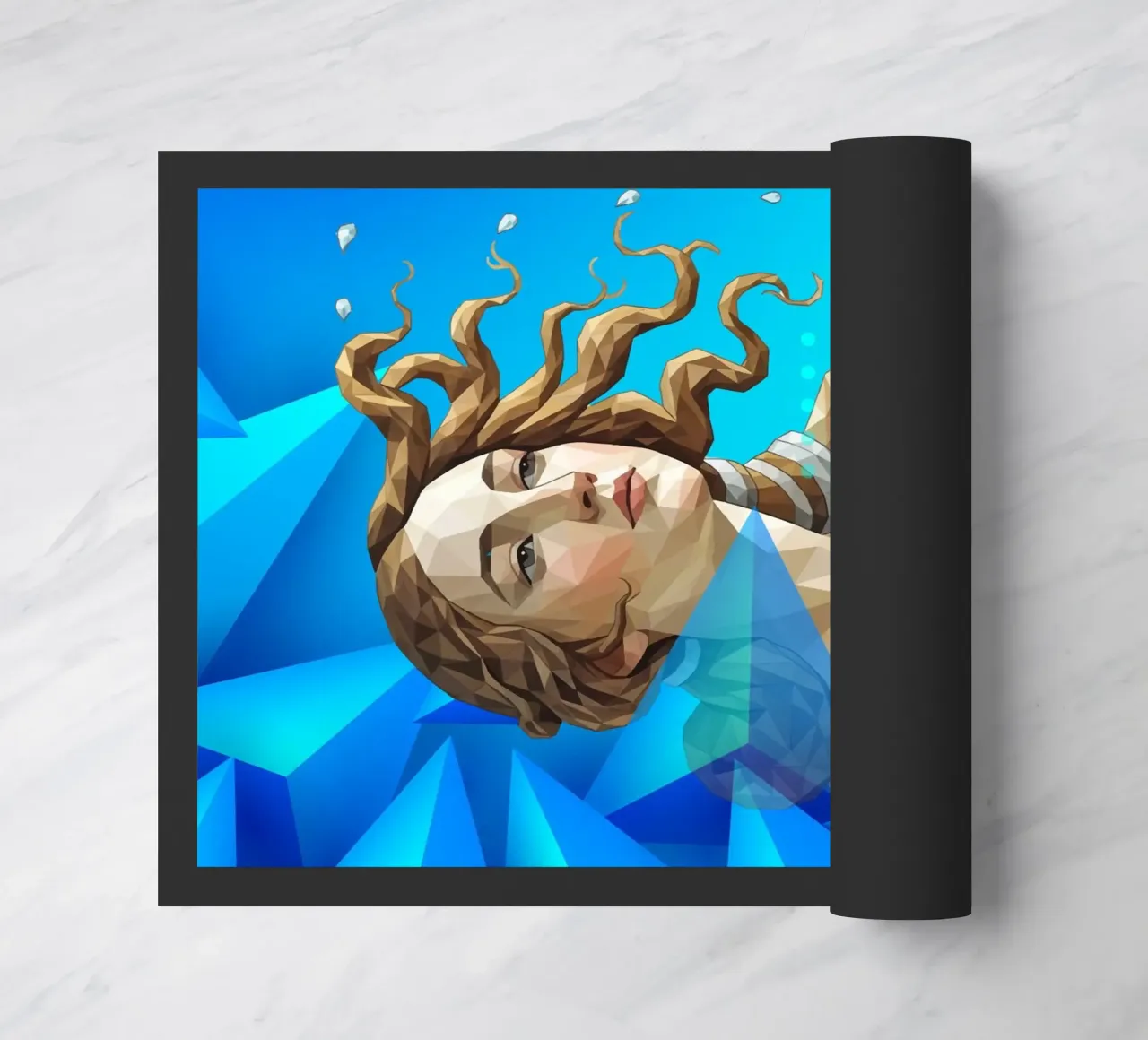 Venus getta i capelli Lowpoly zerbino da Low Profile