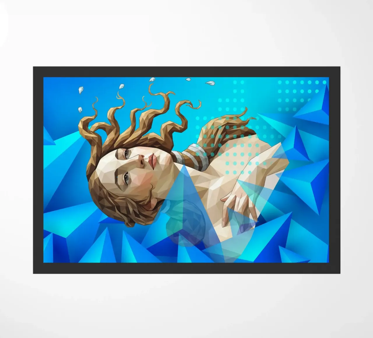 Venus getta i capelli Lowpoly zerbino da Low Profile