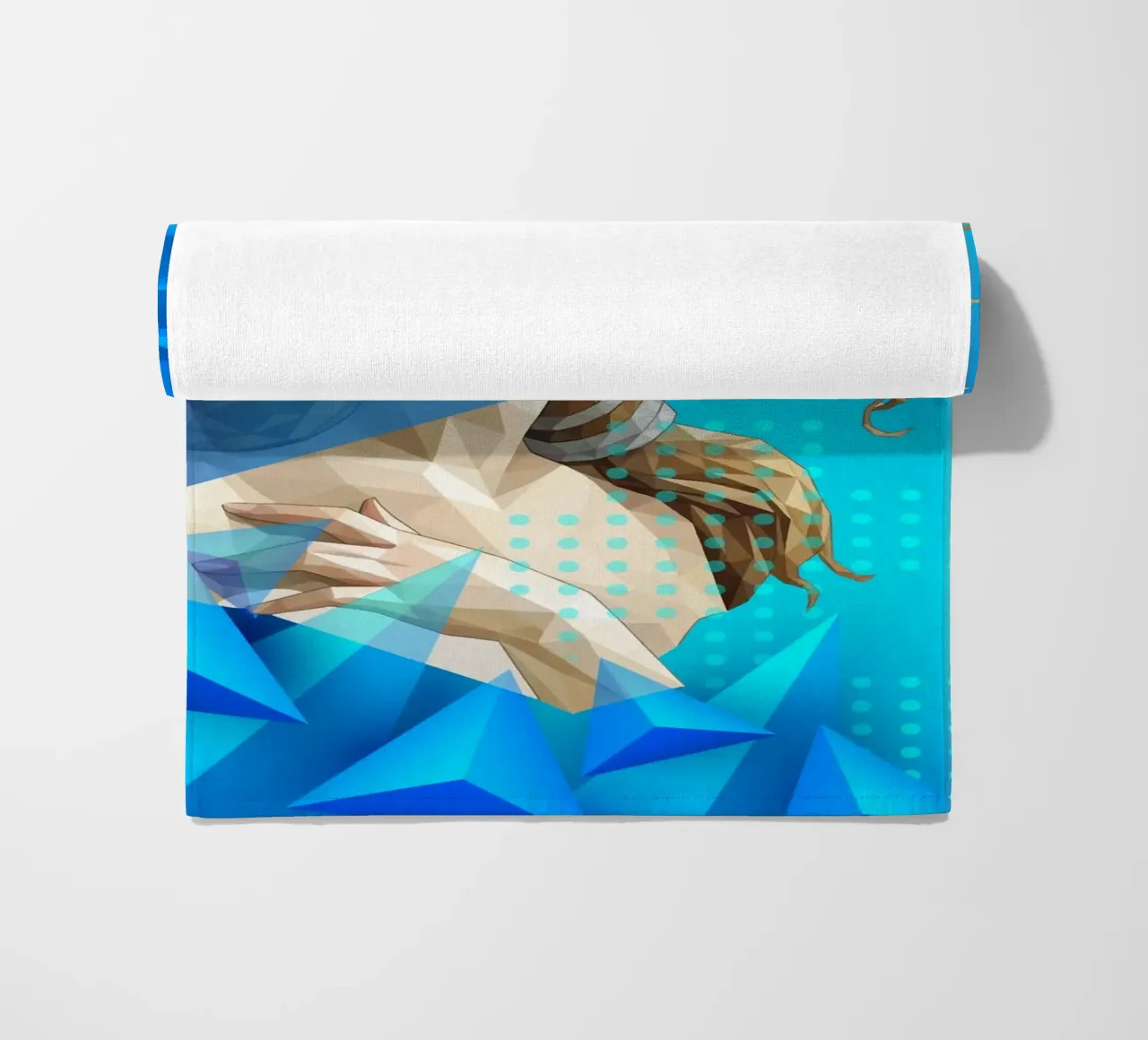 Venus getta i capelli Lowpoly telo mare da Low Profile