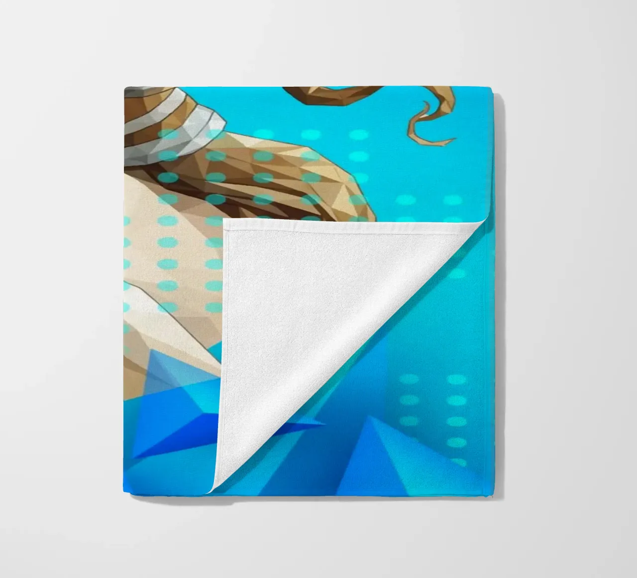 Venus getta i capelli Lowpoly telo mare da Low Profile