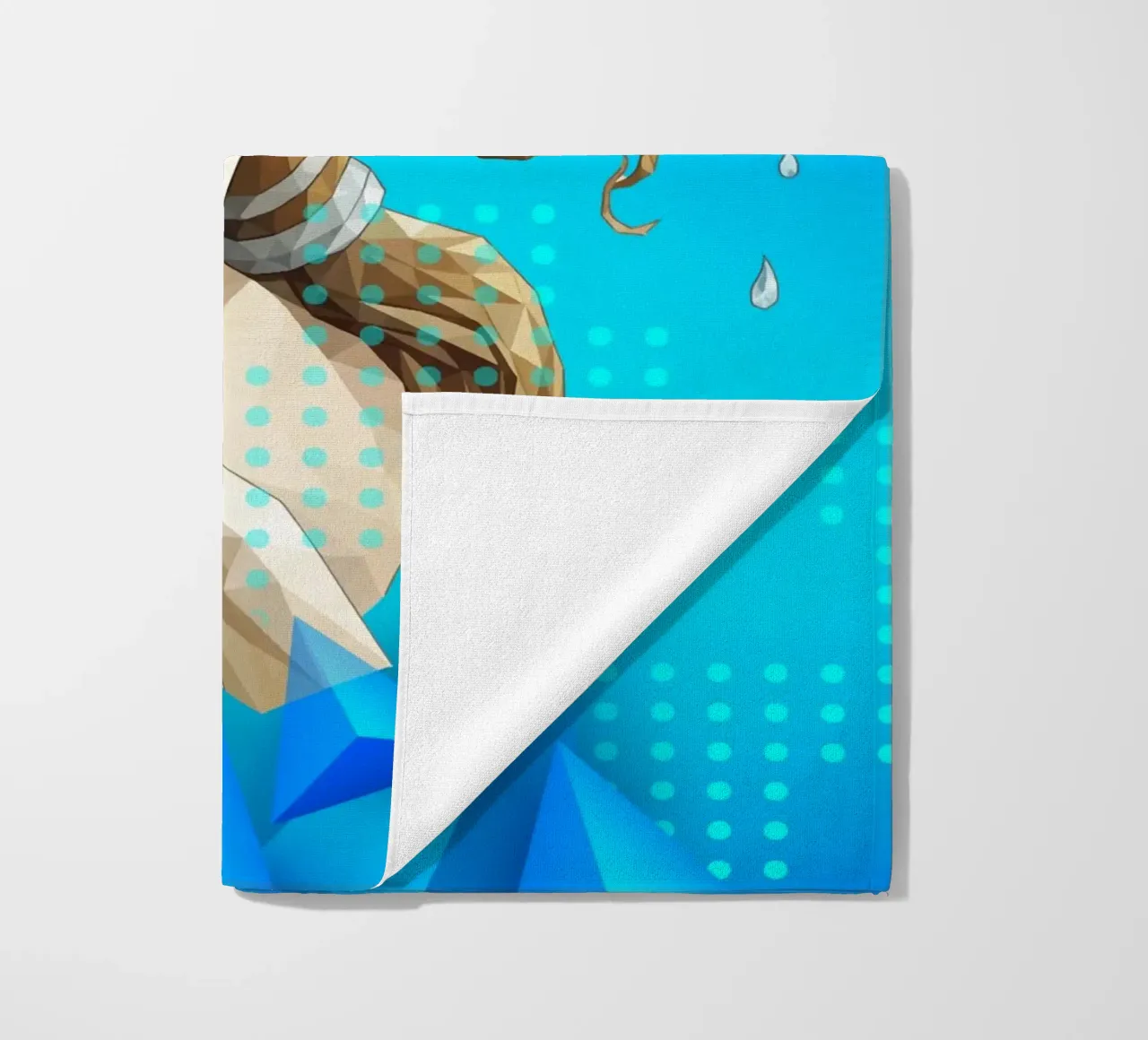 Venus getta i capelli Lowpoly telo mare da Low Profile